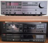 Luxman receiver, tape deck, cd player (front) 20240205_165219.jpg